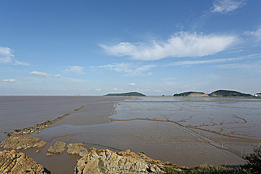 上海郊外,东海海上风光,舟山,杭州湾