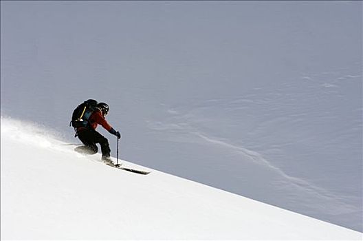 高山滑雪,下坡