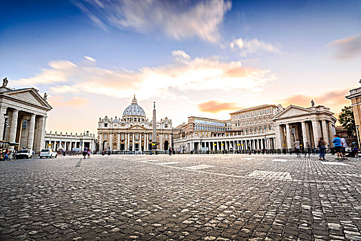 圣徒,圣彼得大教堂,广场,梵蒂冈城,罗马,意大利,欧洲