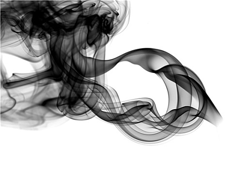 抽象,烟气,图案,白色背景