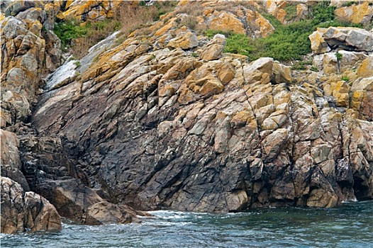 岩石,沿岸,特写,岛屿