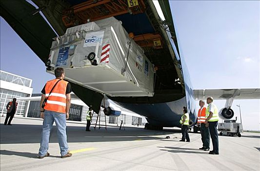 慕尼黑,德国,八月,2005年,货运,慕尼黑机场,空气,货船,世界