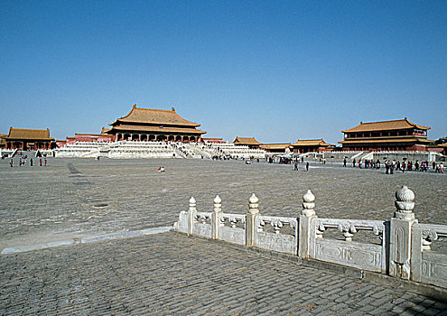 中国,北京,故宫,人,院落