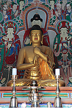 韩国,庆州,佛教寺庙,佛像