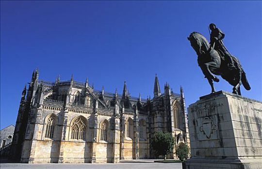 葡萄牙,哥斯达黎加,胜利,寺院,世纪,骑马雕像