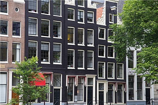狭窄,房子,阿姆斯特丹