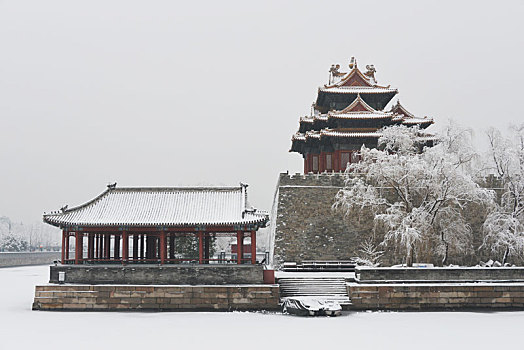 角楼冬雪