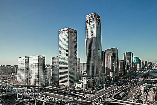 北京cbd地区建筑景观