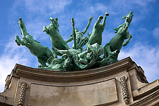 雕塑,马,巴黎