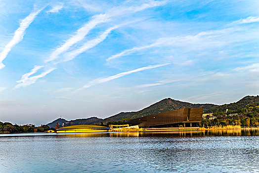 杭州湘湖自然风光跨湖桥遗址博物馆