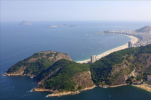 甜面包山,科巴卡巴纳海滩,里约热内卢,巴西