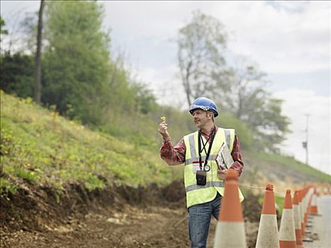 生态学者,高处,高速公路