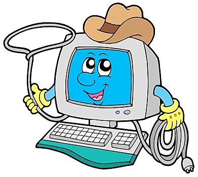 牛仔,电脑