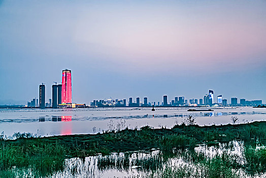 江苏省宜兴市东氿湖外滩建筑景观