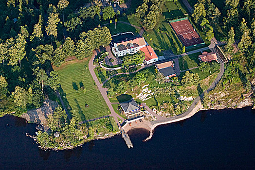 建筑,湖,瑞典