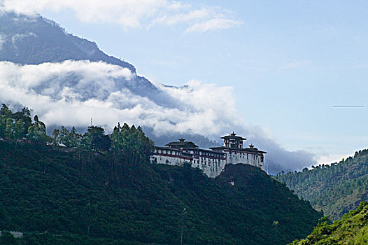 不丹,宗派寺院,山