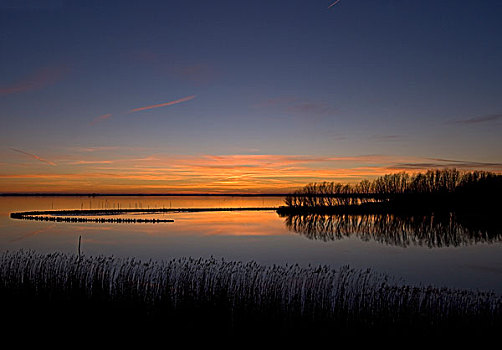 日落,荷兰
