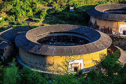 中国福建初溪客家土楼群