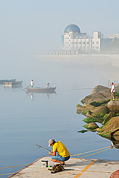 海港,渔船,海滨