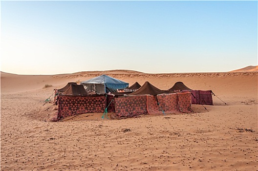 露营,撒哈拉沙漠,摩洛哥,非洲