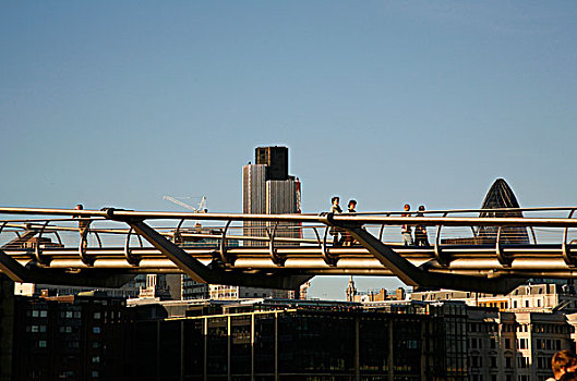 塔,千禧桥,伦敦,英国