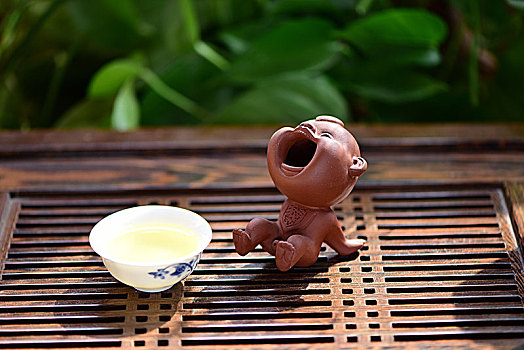 紫砂茶壶茶杯茶具方壶茶文化茶艺茶宠尿童撒尿娃娃