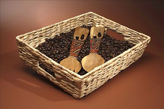 篮子,咖啡豆
