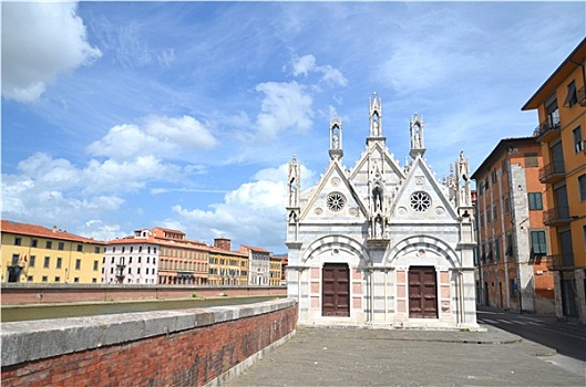 圣玛丽亚教堂,比萨,托斯卡纳,意大利
