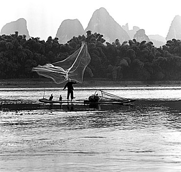 广西桂林兴坪全景