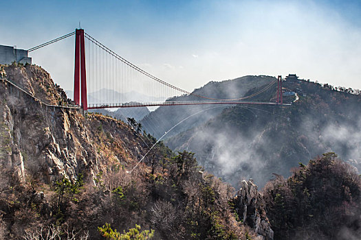 世界跨度最大的人行索桥