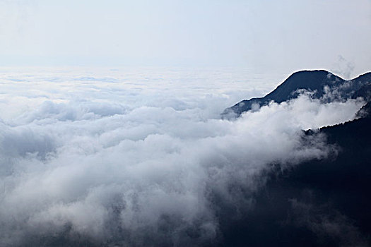 山,云海,雾