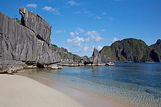 海滩,岛屿,巴拉望岛,菲律宾