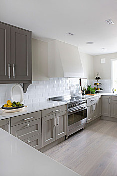 厨房操作台,白色,宽敞,厨房