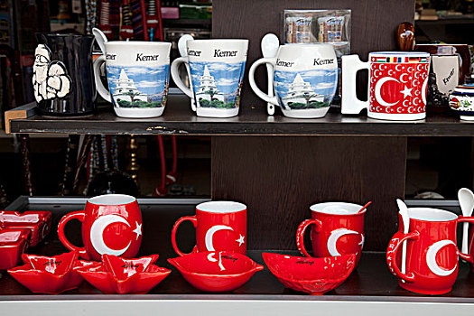 杯子,土耳其,月牙状,月亮,米拉,登雷镇,利西亚,亚洲