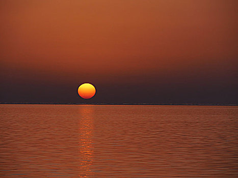 日落,海洋,靠近,西西里,意大利