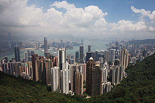 天际线,白天,香港