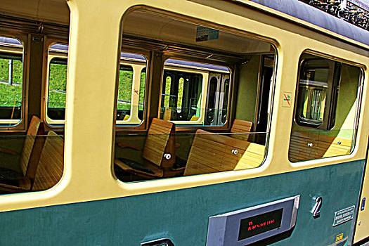 瑞士通向少女峰的火车