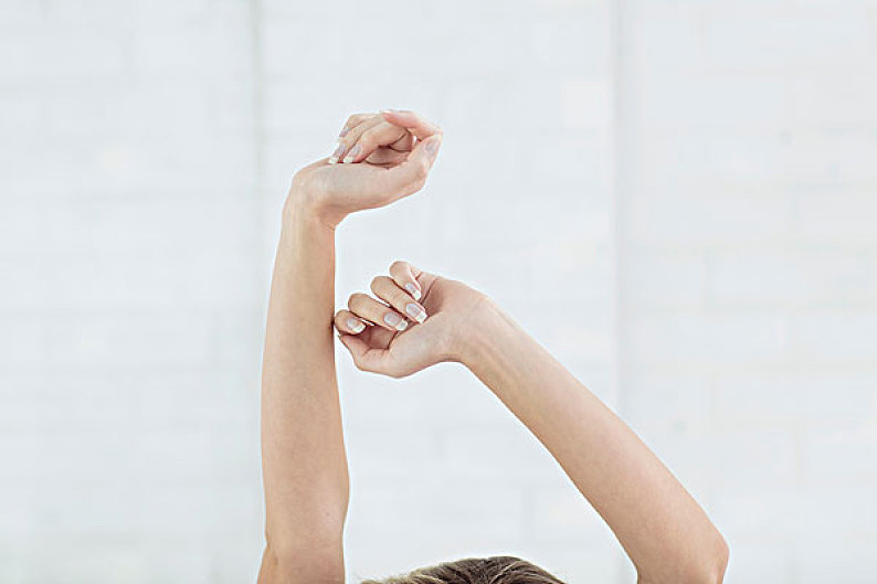 美女,伸展,特写,手臂_高清图片_全景视觉