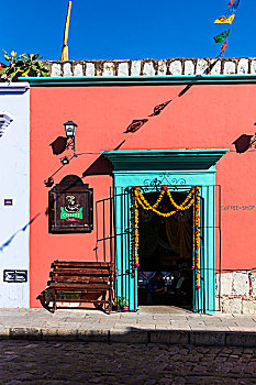 装饰,入口,瓦哈卡,墨西哥