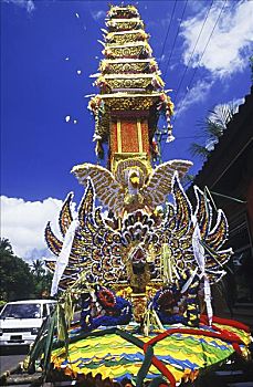 装饰,建筑,道路,巴厘岛,印度尼西亚