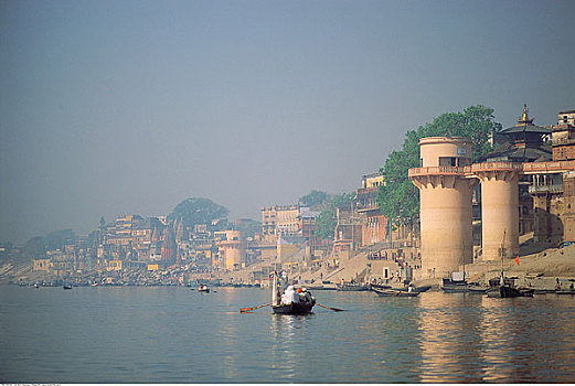 船,恒河,瓦腊纳西,北方邦,印度