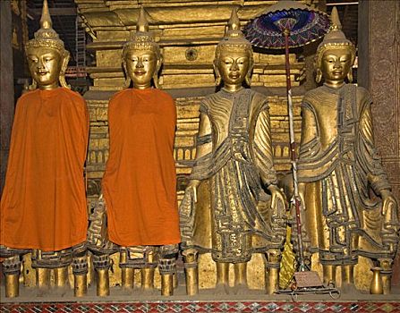 缅甸,景栋,雕塑,佛,寺院,中国