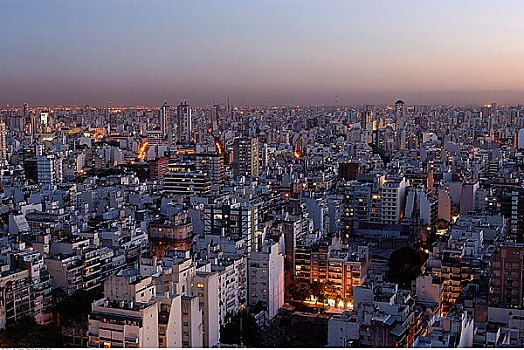 城市天际线,布宜诺斯艾利斯,阿根廷,南美