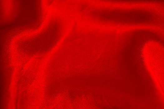 红色,波纹,丝绸