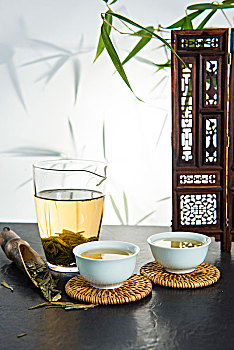 西湖龙井,绿茶,茶具,茶道,喝茶