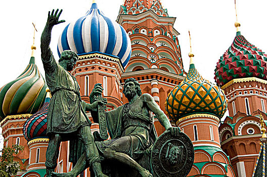 俄罗斯,莫斯科,红场,大教堂,护城河,青铜,纪念建筑