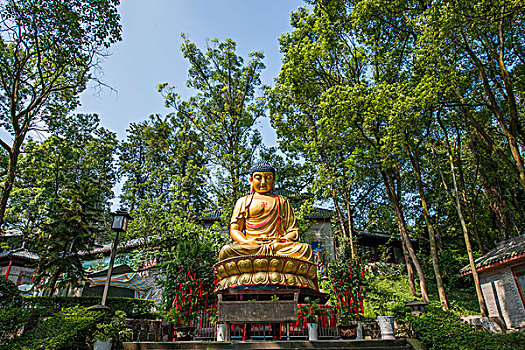 重庆市永川区茶山竹海风景区宝吉寺别院佛像