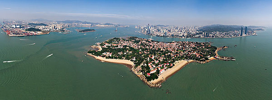 福建厦门鼓浪屿全景