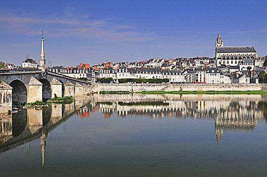 老城,布卢瓦,卢瓦尔河谷,法国,大教堂,上面
