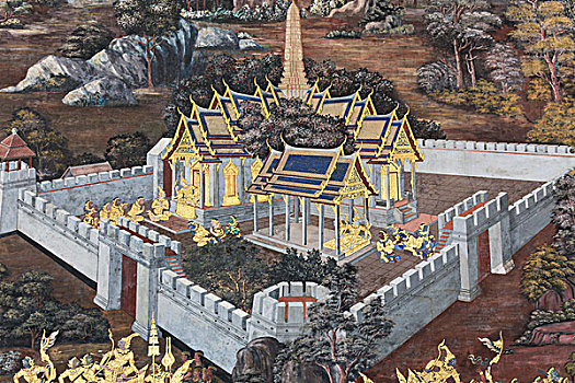 泰国曼谷大皇宫壁画
